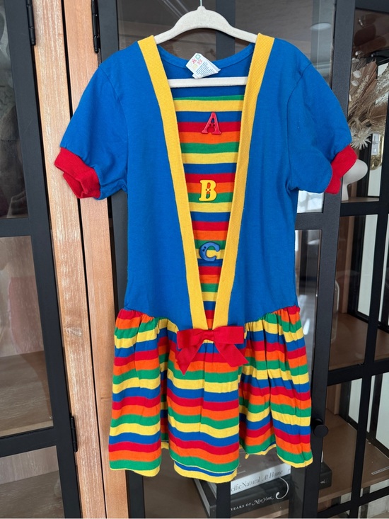 Buster Brown Other - Vintage 90s ABCs rainbow dress buster brown toddler girl colorful short sleeve